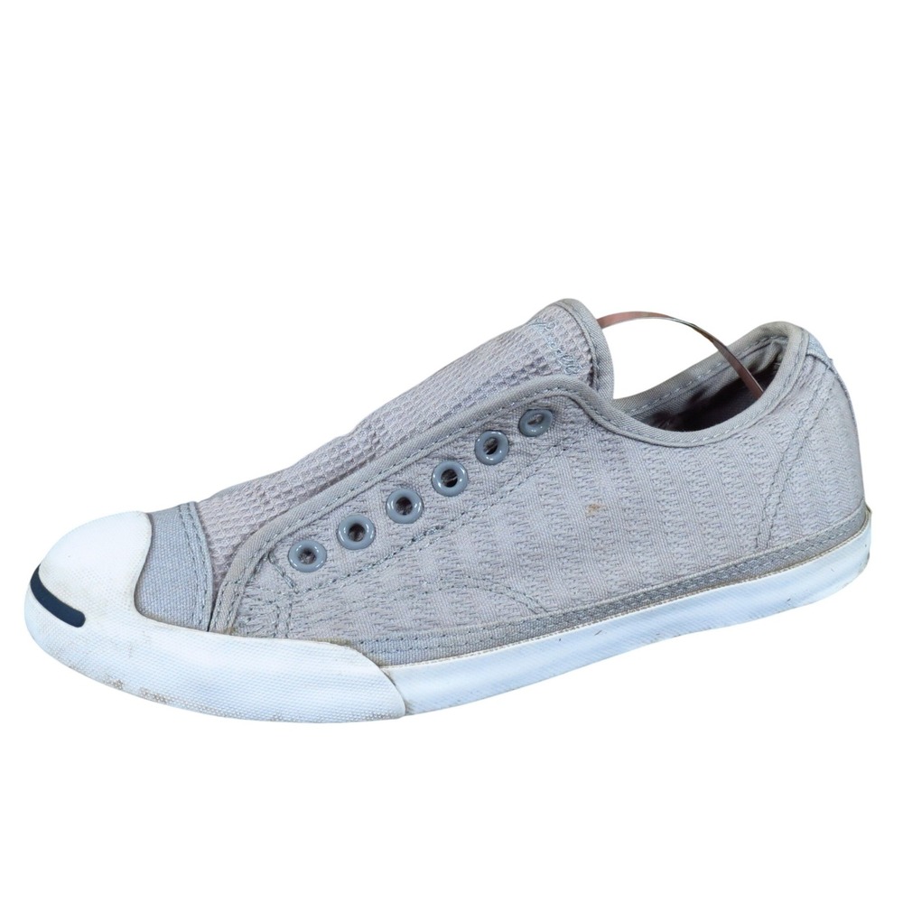 Converse Jack Purcell LP Women Casual Slip On Shoe Size 8 Gray Fabric 150459C